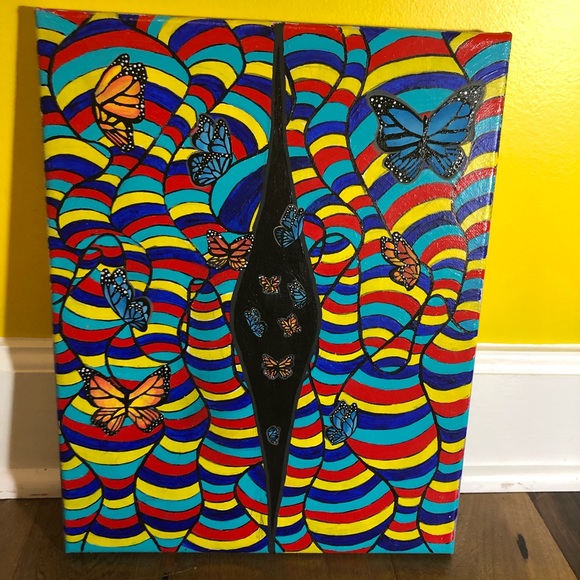 Trippy butterfly painting - Picture 1 of 1